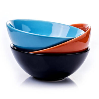 Empty ceramic bowl isolated